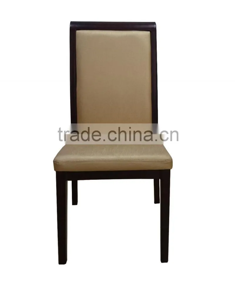 Stackable Durable Wood look aluminum restaurant chair