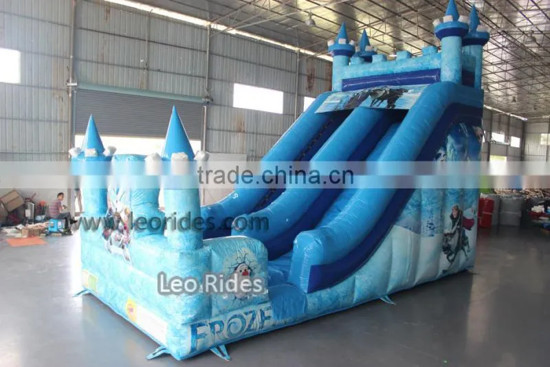 Frozen inflatable castle dry slide for rent