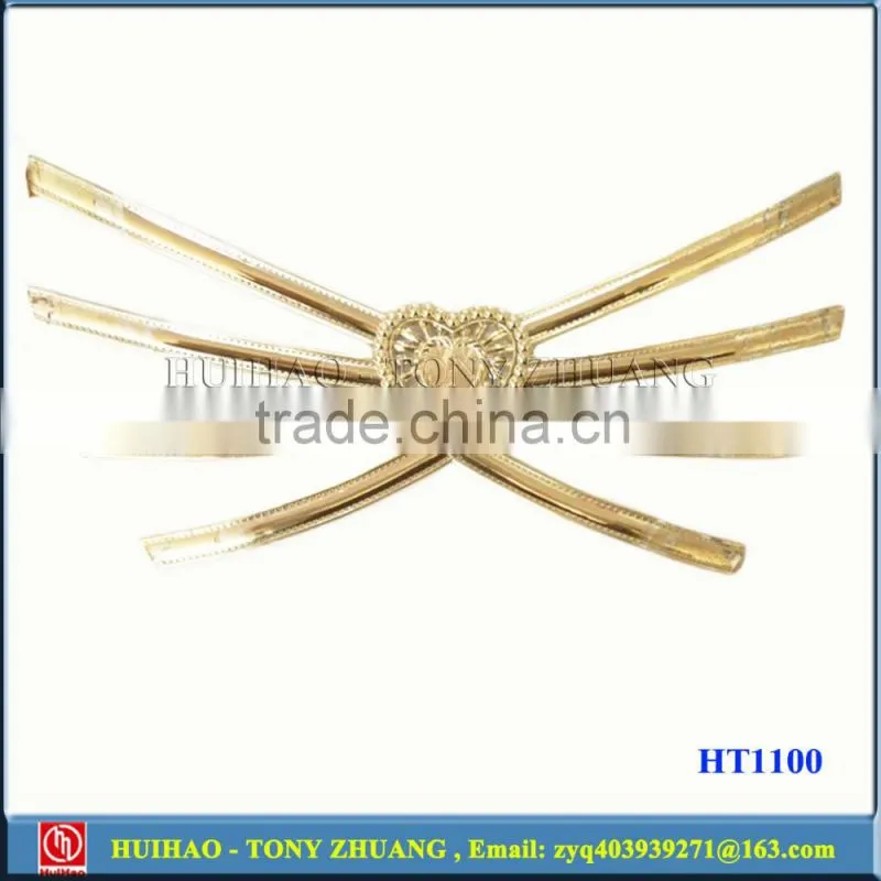 Gold color TPU plating shoes clip decorative chain (HT1104A)