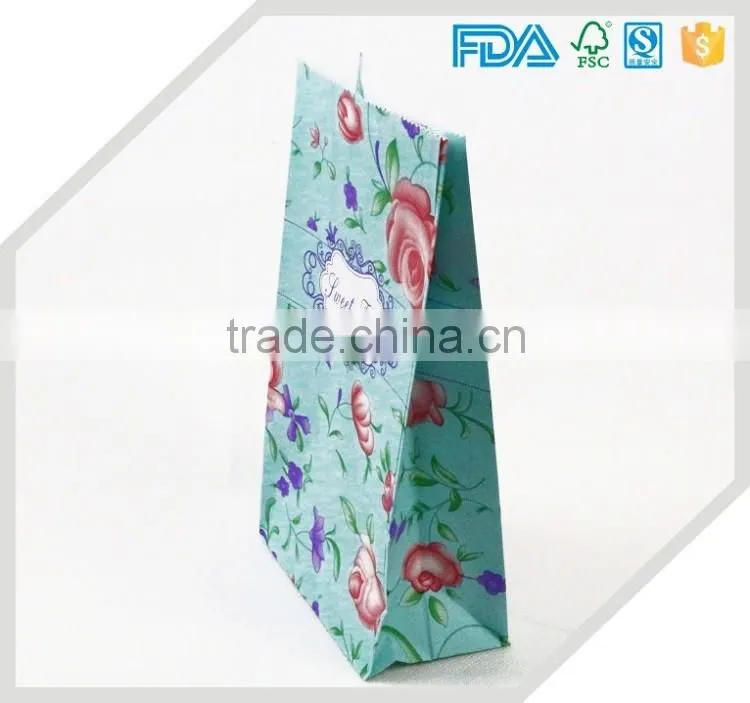 Shipping from China French Fries paper bag Greaseproof assorted color paper bag