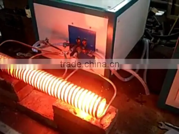 Heat exchanger for induction heating machine cooling