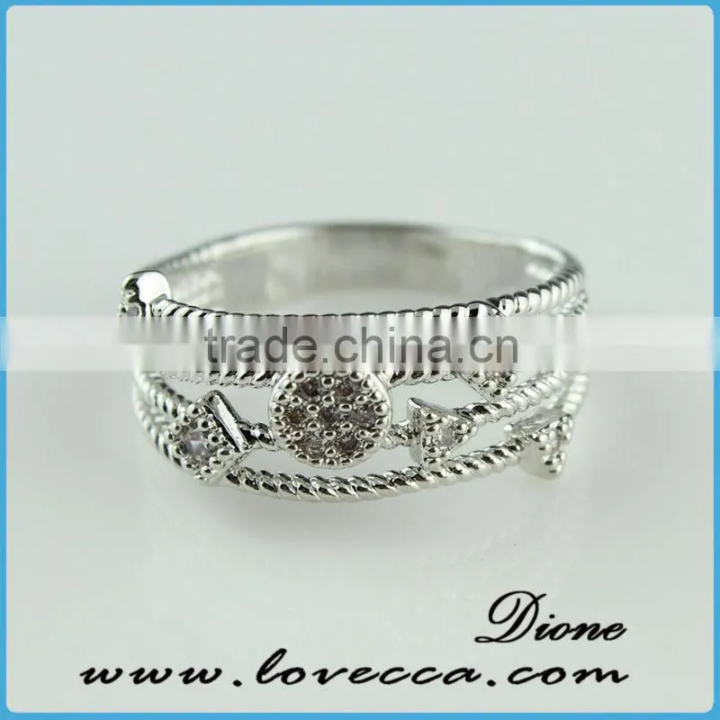 2015 fashion jewelry ring!latest weddingring design!micro pave diamond setting ring-new wholesale china silver ring