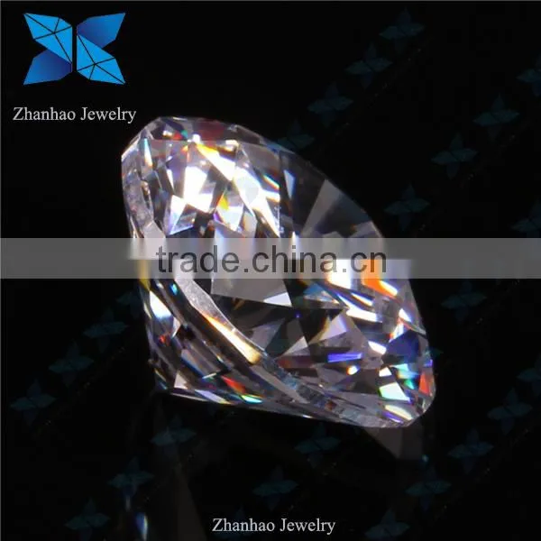 Round brilliant cut white korean cubic zirconia cz stones for jewelry