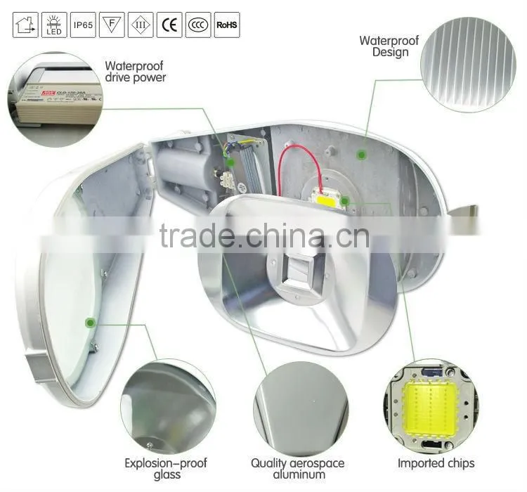60W COB street light DC model road lighting high lumens