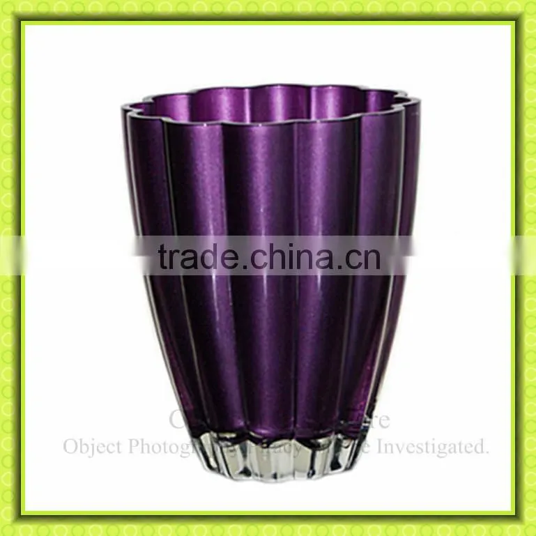 colored glass vase, glass terrarium plant container for table centerpeice
