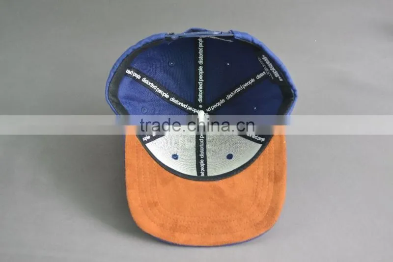 Custom 6 Panel snapback hat with PU Badge