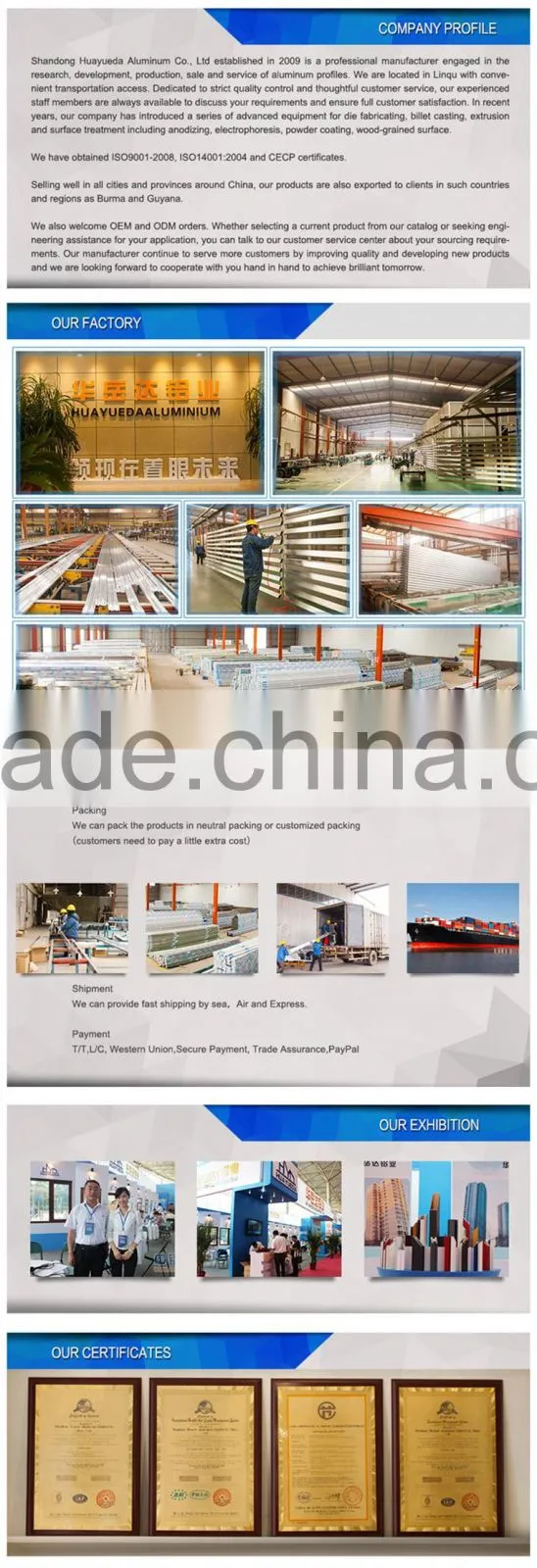 6000 series top quality aluminum profiles angle shape for decoration