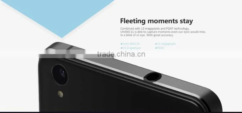Uhans S1 4G Smartphone Android 6.0 MTK6753 64bit Octa Core 1.3GHz 3GB RAM 32GB ROM 5MP + 13MP Cameras 5.0 inch On-cell Screen