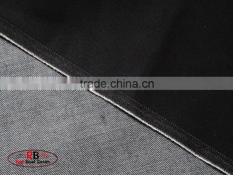 Factory Stock Lot 9.5oz Black 72%Cotton Denim Fabric
