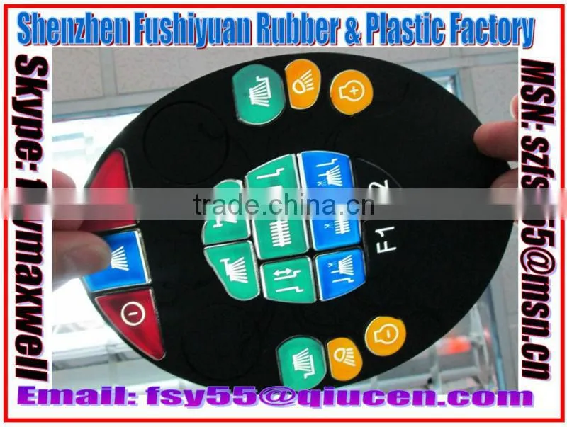 Soft Conductive Silicone Buttons / Silicone TV Buttons / Conductive Electronic Silicone Switch Button