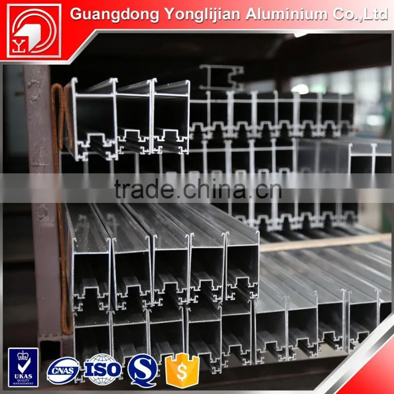 Nice aluminum champagne sliding glass windows&door