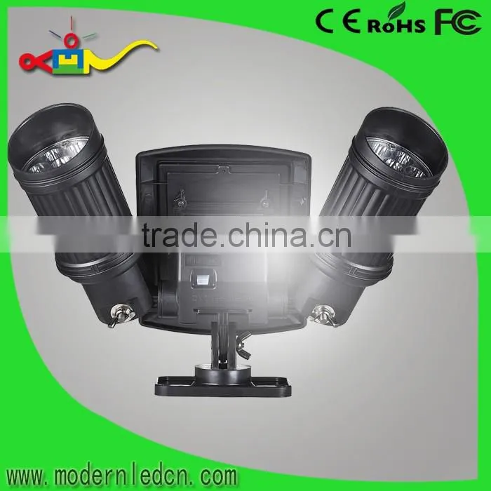 good price double heads sensor up and down solar wall light