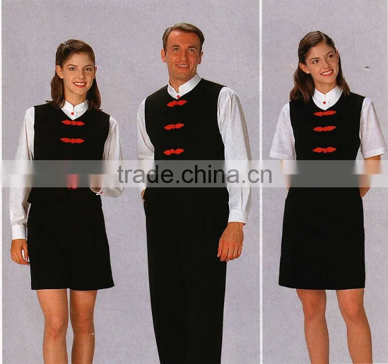 Customized hand made restaurant waiter uniform