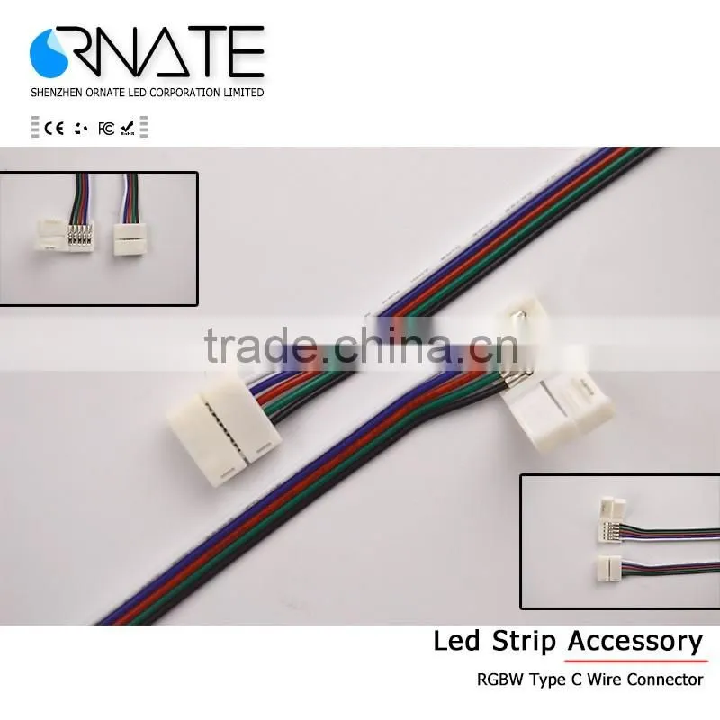 4pin LED Strip Clip, 4 pin RGB LED Strip Connector For 10mm width 5050 RGB