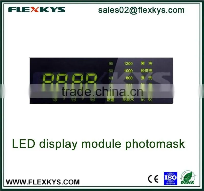 LED display film for washing machine