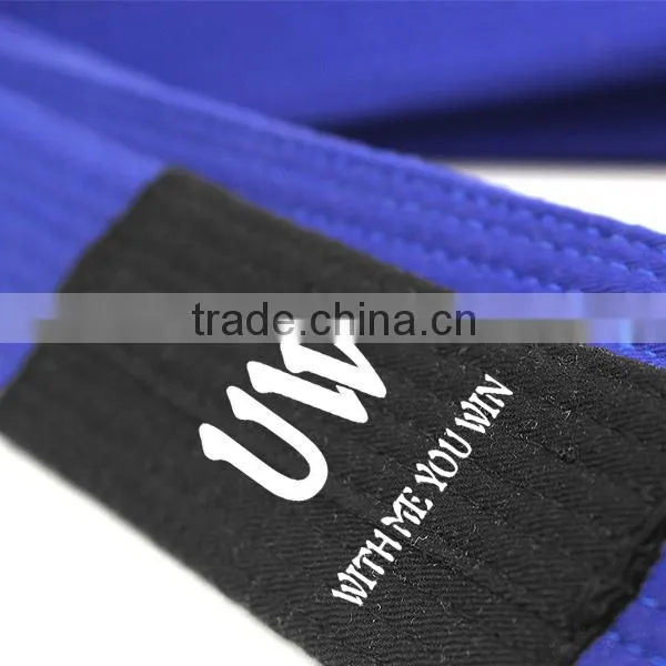 UWIN Brazilian jiu jitsu belts / high quality bjj gis belts blue color