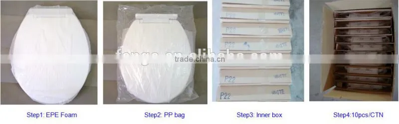 Urea duroplast toilet seat cover soft close SS hinge toilet seat