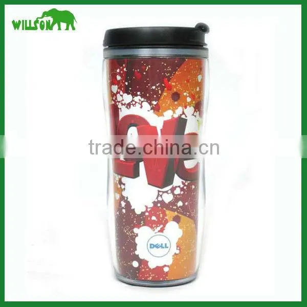 350ml Double wall coffee plastic mug