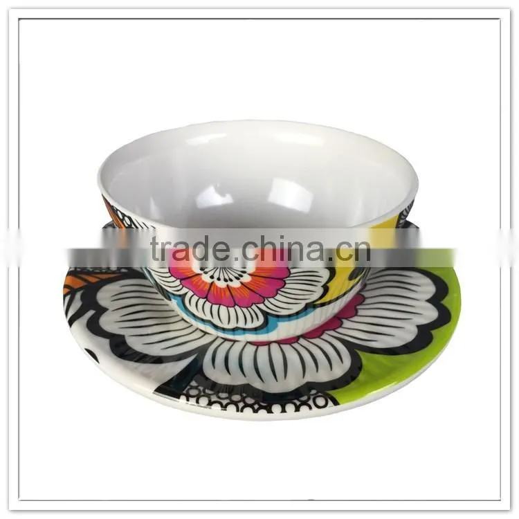 2016 melamine 2pcs tableware new design