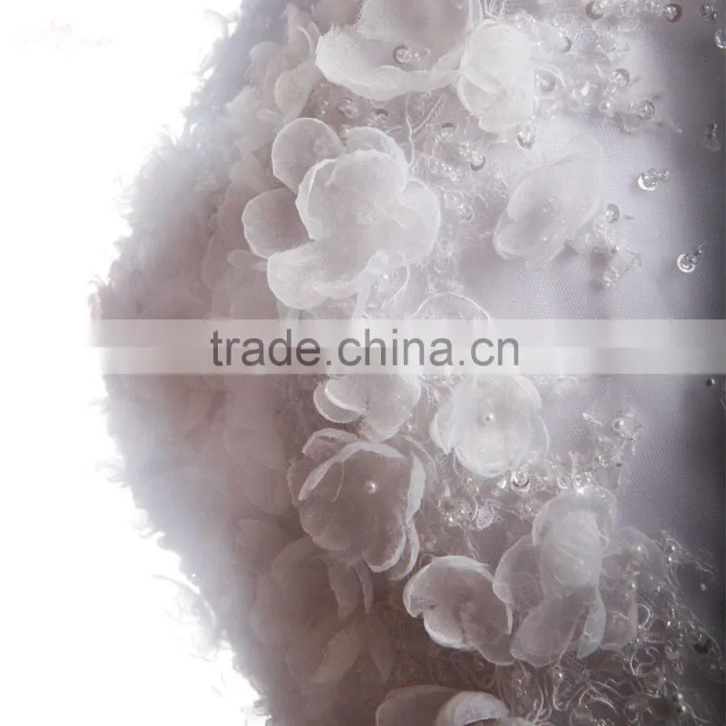 RSW1040 China Wholesale Real Fabric Flowers For Alibaba Wedding Dress Pictures Of Latest Gowns Designs