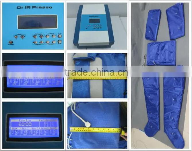 T&B portable 2 in 1 infrared air pressure suit lymphatic drainage