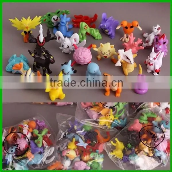 Cartoon Pokeball figures pvc keychains for Promotion
