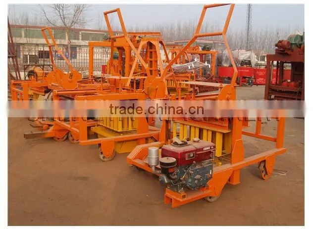 Movable cement hollow block laying machine QM4-45 using diesel in Africa price list