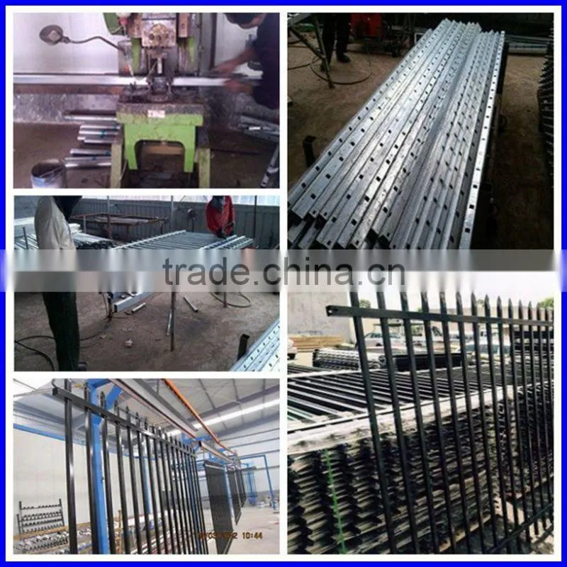 Galvanized wrough iron fence in dustrial