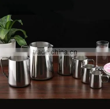 intensification European style stainless steel cappuccino steam pitcher