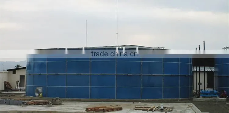 low project cost glass fused to steel bolted tank used as chemical storage equipment