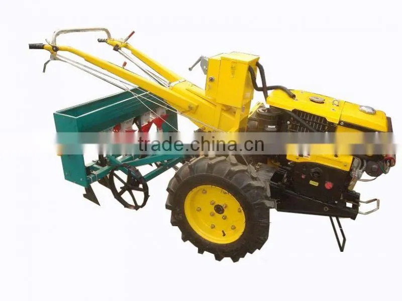 walking tractor with seeder