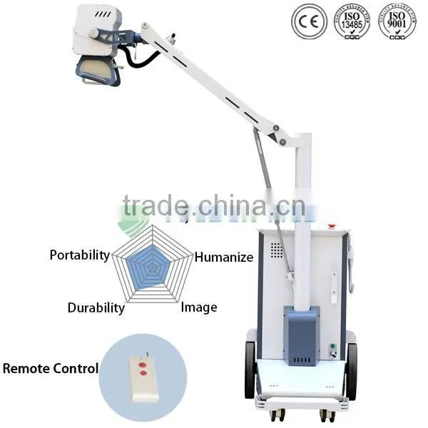 sturdy durable and flexible 3.5kw high frequency radiography mobile xray unit
