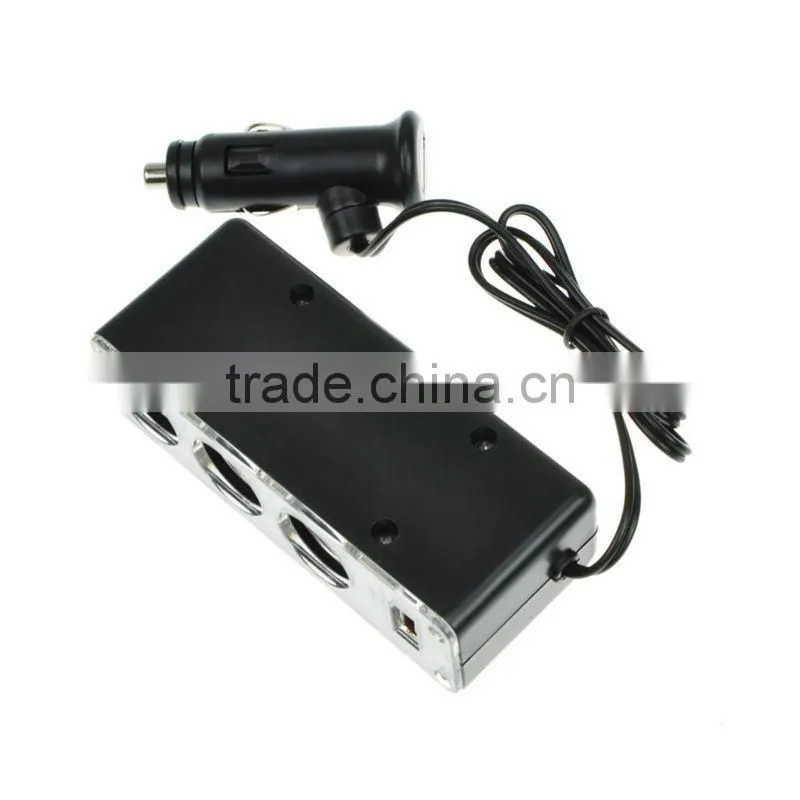 USB Car cigarette charger Multi socket universal USB car charger