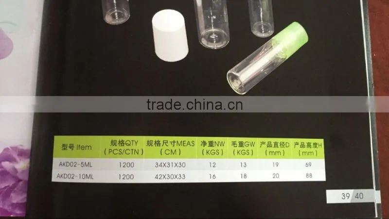 Roll-on bottle 5ml and 10ml