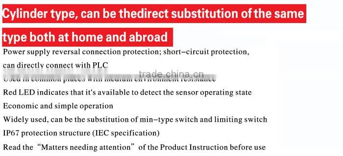 SH-3020A substitution min switch and limiting switch cylinder proximity sensor inductive proximity sensor with PLC