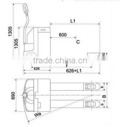 2015 1.5 tons battery charger for electric pallet truck with CE