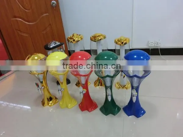 trophy ice tube beer tower/beer dispenser ,cool beer dispenser(ZQR-R2)