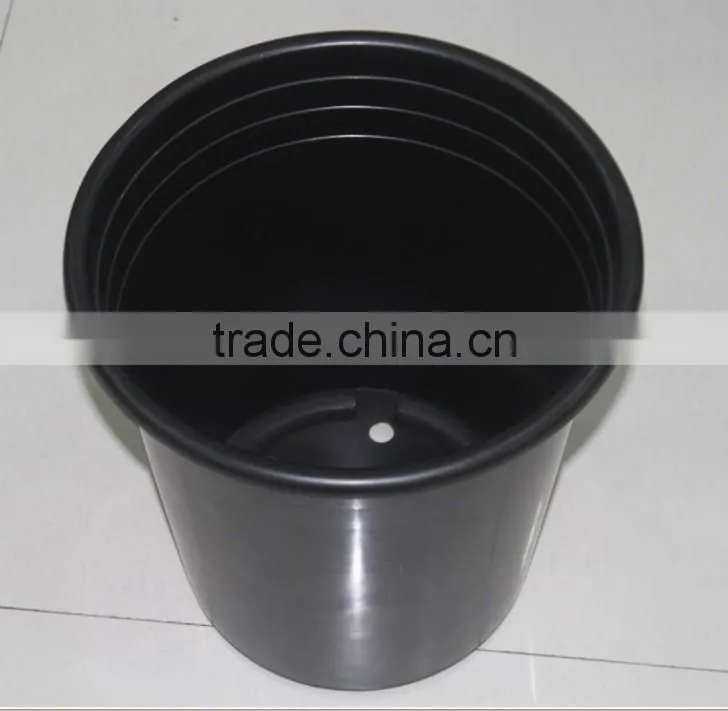 5 gallon nursery pots,black plastic nursery flower pots,black plastic tree pots