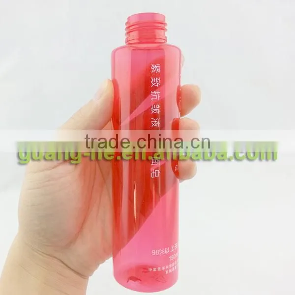 150ml crystal colored plastic PLA bottle for cosmetic and liquor-100%biodegradable
