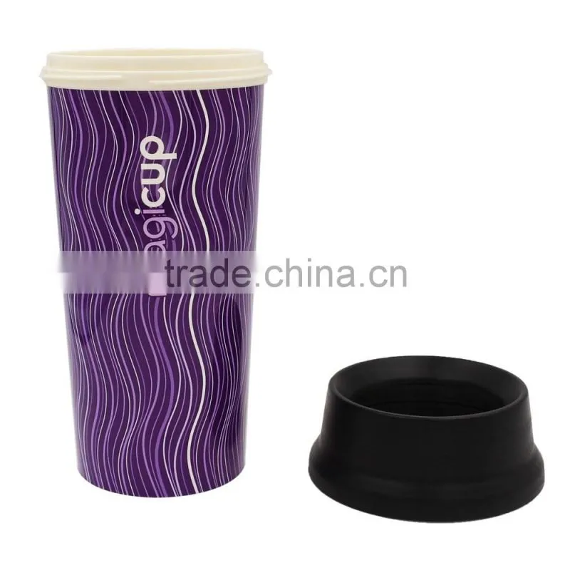 Wholesale PP Plastic 16oz Take Away Coffee Cups, IML Plastic Coffee Cup Material with Recycling Suppliers