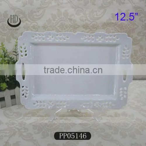 carving ceramic cake stand cake plate,embossed cake stand,ceramic cake stand
