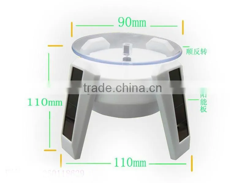 Solar power acrylic rotating display stand cheap mini solar display stand for sale