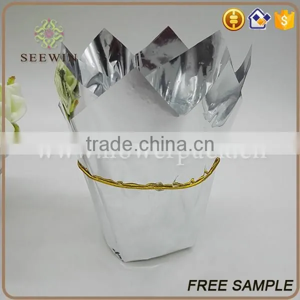 decoration aluminum laminated films plant pots wholesale