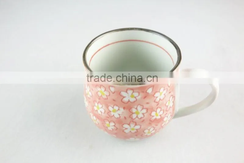 cute hand painted mug for tea/coffee/water use in stock with cheap price