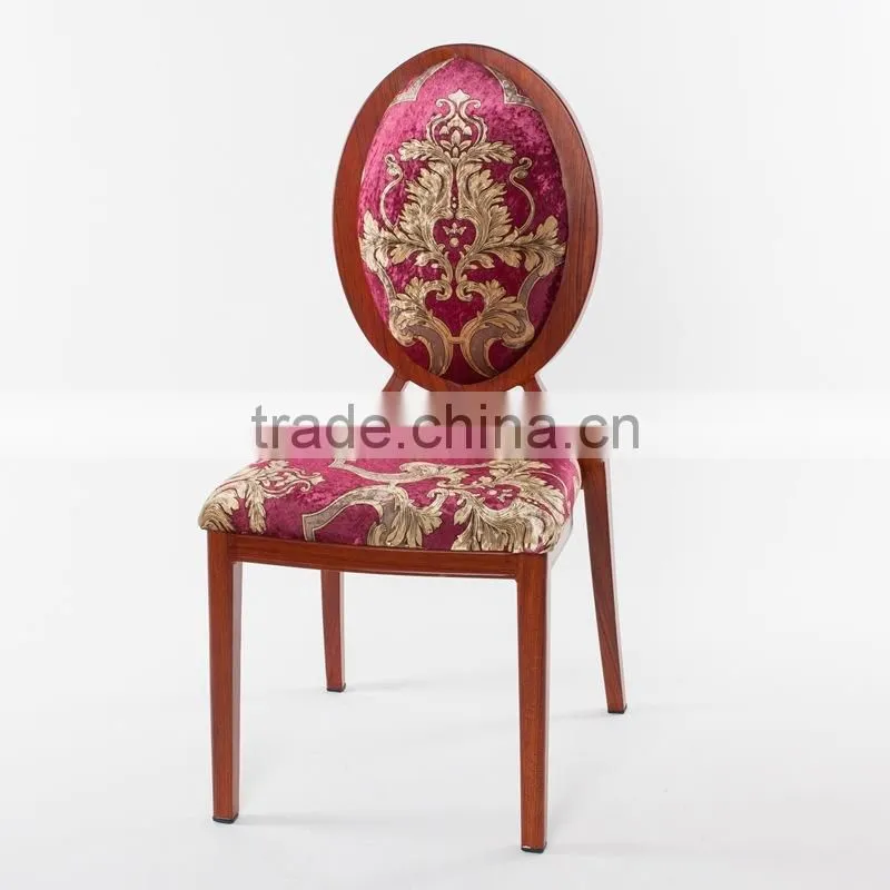 wood imitated aluminum oval back banquet chair LQ-B918