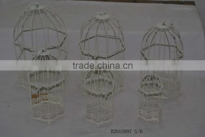 white birdcage