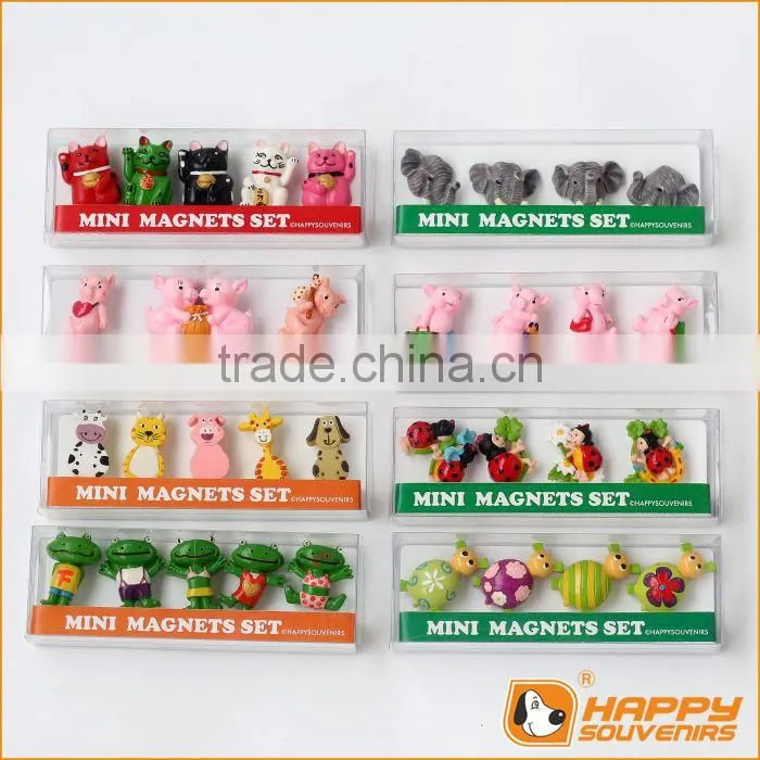 Resin fridge magnet custom 3D pizza and Sushi shaped miniature food set