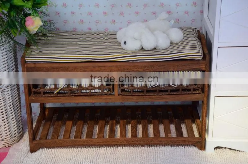 eco-friendly wooden shoe racks with drawers