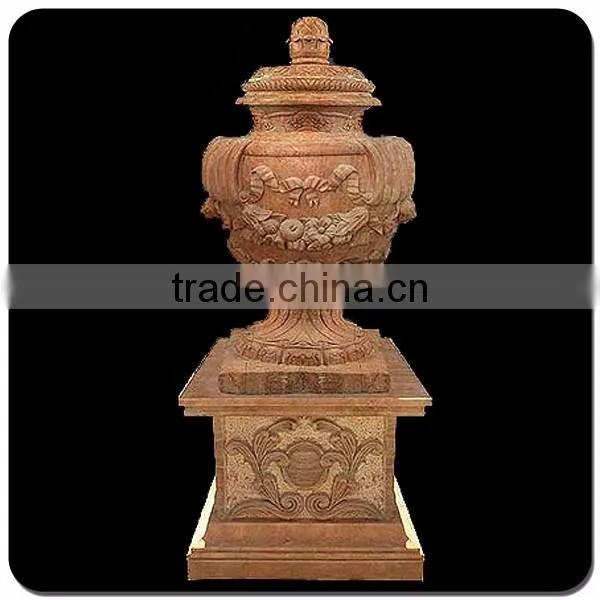 Decorative garden stone pot antique stone granite flowerpots