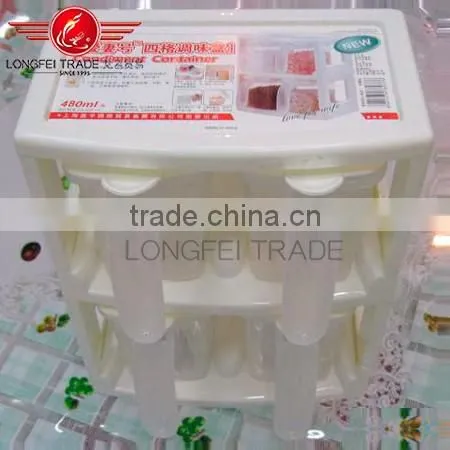 High quanlity plastic storage / Condiment Pot /Seasoning Containers ,plastic Storage Bottles